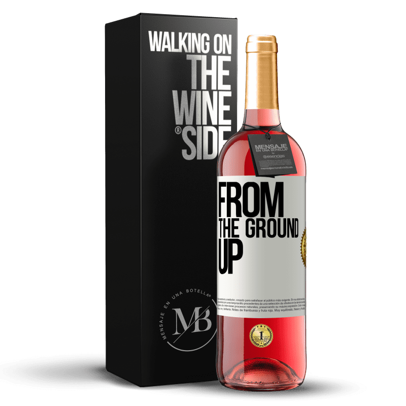 29,95 € Envoi gratuit | Vin rosé Édition ROSÉ From The Ground Up Étiquette Blanche. Étiquette personnalisable Vin jeune Récolte 2022 Tempranillo