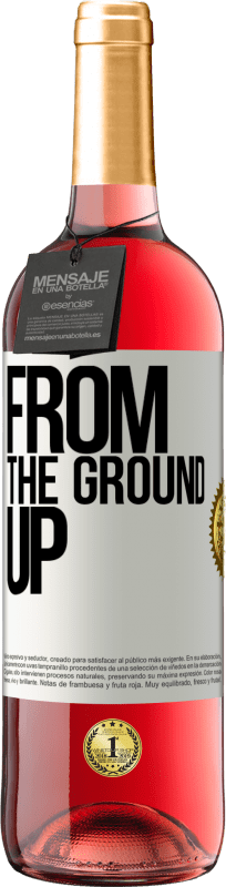 29,95 € | Vino rosato Edizione ROSÉ From The Ground Up Etichetta Bianca. Etichetta personalizzabile Vino giovane Raccogliere 2024 Tempranillo