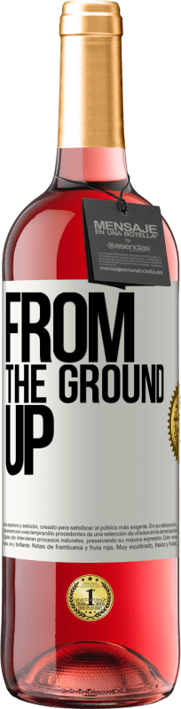 29,95 € | Vinho rosé Edição ROSÉ From The Ground Up Etiqueta Branca. Etiqueta personalizável Vinho jovem Colheita 2024 Tempranillo