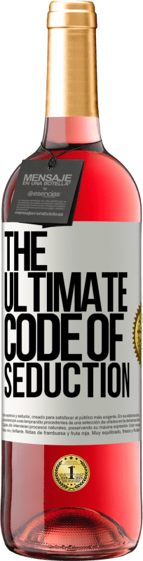 29,95 € 免费送货 | 桃红葡萄酒 ROSÉ版 The ultimate code of seduction 白标. 可自定义的标签 青年酒 收成 2023 Tempranillo