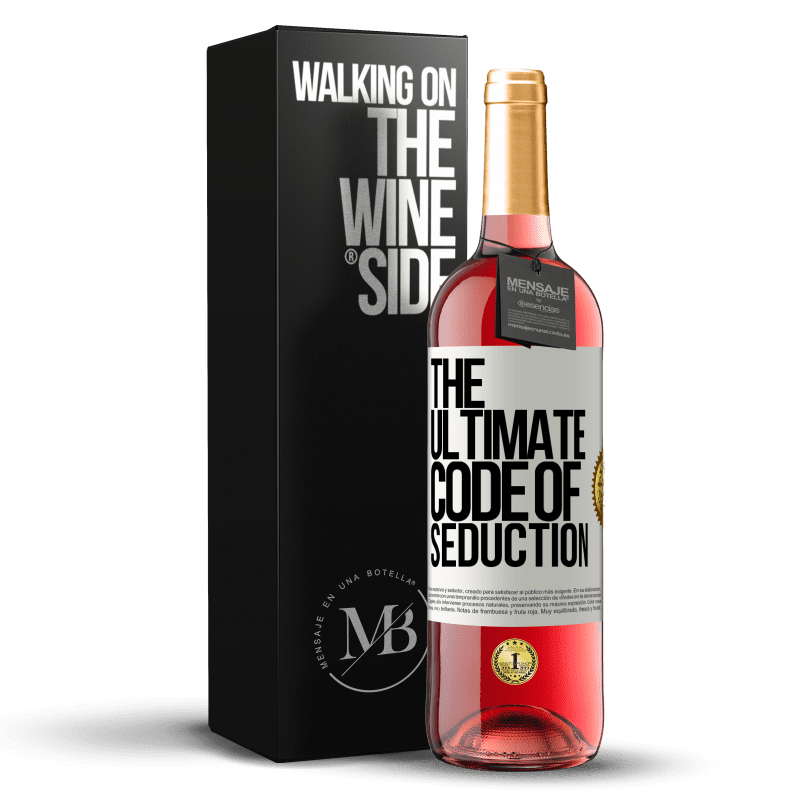 29,95 € Free Shipping | Rosé Wine ROSÉ Edition The ultimate code of seduction White Label. Customizable label Young wine Harvest 2022 Tempranillo