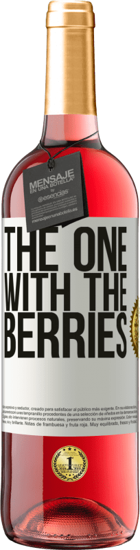 29,95 € | Roséwein ROSÉ Ausgabe The one with the berries Weißes Etikett. Anpassbares Etikett Junger Wein Ernte 2023 Tempranillo