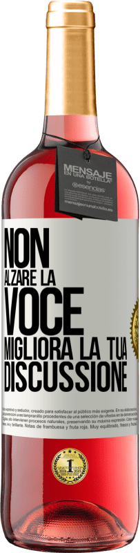 29,95 € | Vino rosato Edizione ROSÉ Non alzare la voce, migliora la tua discussione Etichetta Bianca. Etichetta personalizzabile Vino giovane Raccogliere 2024 Tempranillo