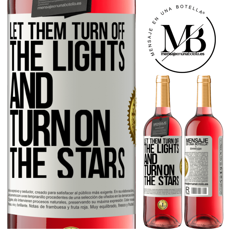 29,95 € Free Shipping | Rosé Wine ROSÉ Edition Let them turn off the lights and turn on the stars White Label. Customizable label Young wine Harvest 2022 Tempranillo