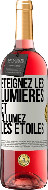 29,95 € Envoi gratuit | Vin rosé Édition ROSÉ Éteignez les lumières et allumez les étoiles Étiquette Blanche. Étiquette personnalisable Vin jeune Récolte 2025 Tempranillo