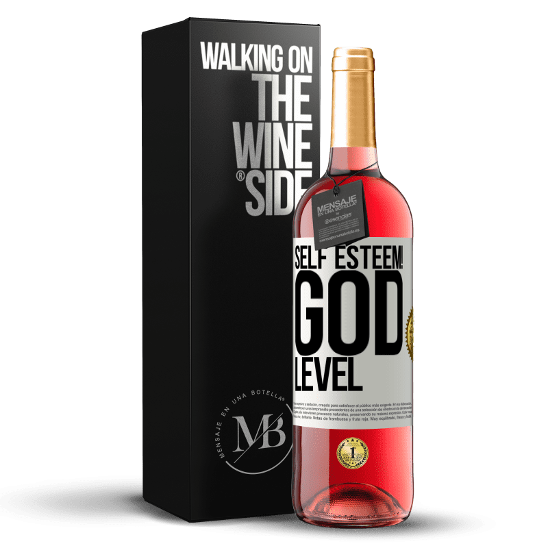 29,95 € Free Shipping | Rosé Wine ROSÉ Edition Self esteem! God level White Label. Customizable label Young wine Harvest 2022 Tempranillo