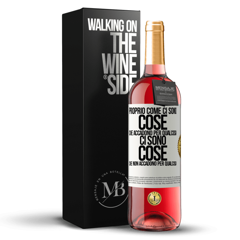 29,95 € Spedizione Gratuita | Vino rosato Edizione ROSÉ Proprio come ci sono cose che accadono per qualcosa, ci sono cose che non accadono per qualcosa Etichetta Bianca. Etichetta personalizzabile Vino giovane Raccogliere 2023 Tempranillo