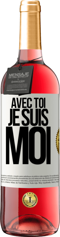 29,95 € Envoi gratuit | Vin rosé Édition ROSÉ Avec toi, je suis moi Étiquette Blanche. Étiquette personnalisable Vin jeune Récolte 2025 Tempranillo