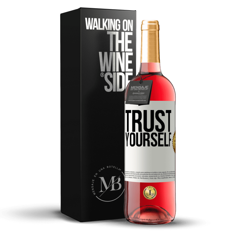 29,95 € Free Shipping | Rosé Wine ROSÉ Edition Trust yourself White Label. Customizable label Young wine Harvest 2025 Tempranillo