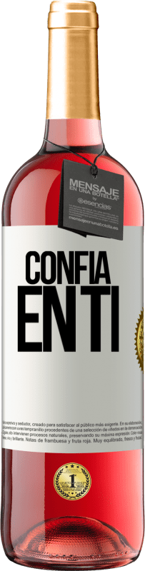 29,95 € | Vino Rosado Edición ROSÉ Confía en ti Etiqueta Blanca. Etiqueta personalizable Vino joven Cosecha 2025 Tempranillo