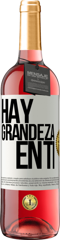 29,95 € | Vino Rosado Edición ROSÉ Hay grandeza en ti Etiqueta Blanca. Etiqueta personalizable Vino joven Cosecha 2023 Tempranillo