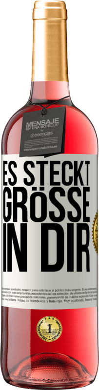 29,95 € | Roséwein ROSÉ Ausgabe Es steckt Größe in dir Weißes Etikett. Anpassbares Etikett Junger Wein Ernte 2023 Tempranillo