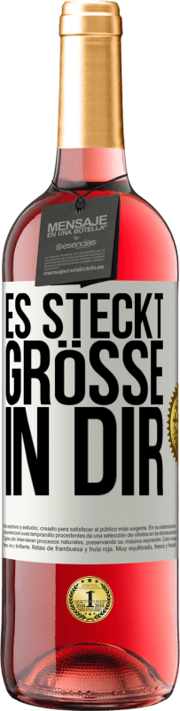 29,95 € | Roséwein ROSÉ Ausgabe Es steckt Größe in dir Weißes Etikett. Anpassbares Etikett Junger Wein Ernte 2025 Tempranillo