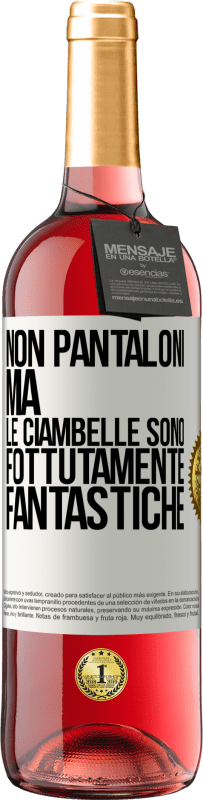 29,95 € | Vino rosato Edizione ROSÉ Non pantaloni, ma le ciambelle sono fottutamente fantastiche Etichetta Bianca. Etichetta personalizzabile Vino giovane Raccogliere 2023 Tempranillo