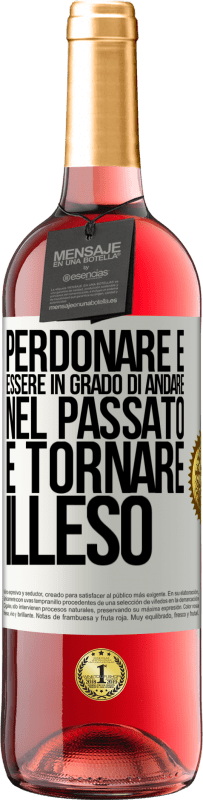 29,95 € Spedizione Gratuita | Vino rosato Edizione ROSÉ Perdonare è essere in grado di andare nel passato e tornare illeso Etichetta Bianca. Etichetta personalizzabile Vino giovane Raccogliere 2025 Tempranillo