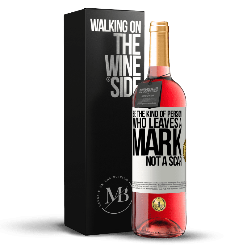 29,95 € Free Shipping | Rosé Wine ROSÉ Edition Be the kind of person who leaves a mark, not a scar White Label. Customizable label Young wine Harvest 2025 Tempranillo