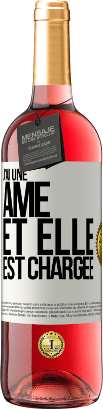 29,95 € | Vin rosé Édition ROSÉ J'ai une âme et elle est chargée Étiquette Blanche. Étiquette personnalisable Vin jeune Récolte 2023 Tempranillo