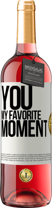 29,95 € Free Shipping | Rosé Wine ROSÉ Edition You. My favorite moment White Label. Customizable label Young wine Harvest 2023 Tempranillo