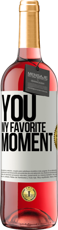 29,95 € Free Shipping | Rosé Wine ROSÉ Edition You. My favorite moment White Label. Customizable label Young wine Harvest 2025 Tempranillo