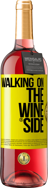 29,95 € | ロゼワイン ROSÉエディション Walking on the Wine Side® 黄色のラベル. カスタマイズ可能なラベル 若いワイン 収穫 2024 Tempranillo