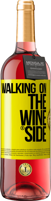 29,95 € | Rosé Wine ROSÉ Edition Walking on the Wine Side® Yellow Label. Customizable label Young wine Harvest 2023 Tempranillo