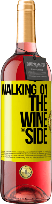 29,95 € Free Shipping | Rosé Wine ROSÉ Edition Walking on the Wine Side® Yellow Label. Customizable label Young wine Harvest 2025 Tempranillo