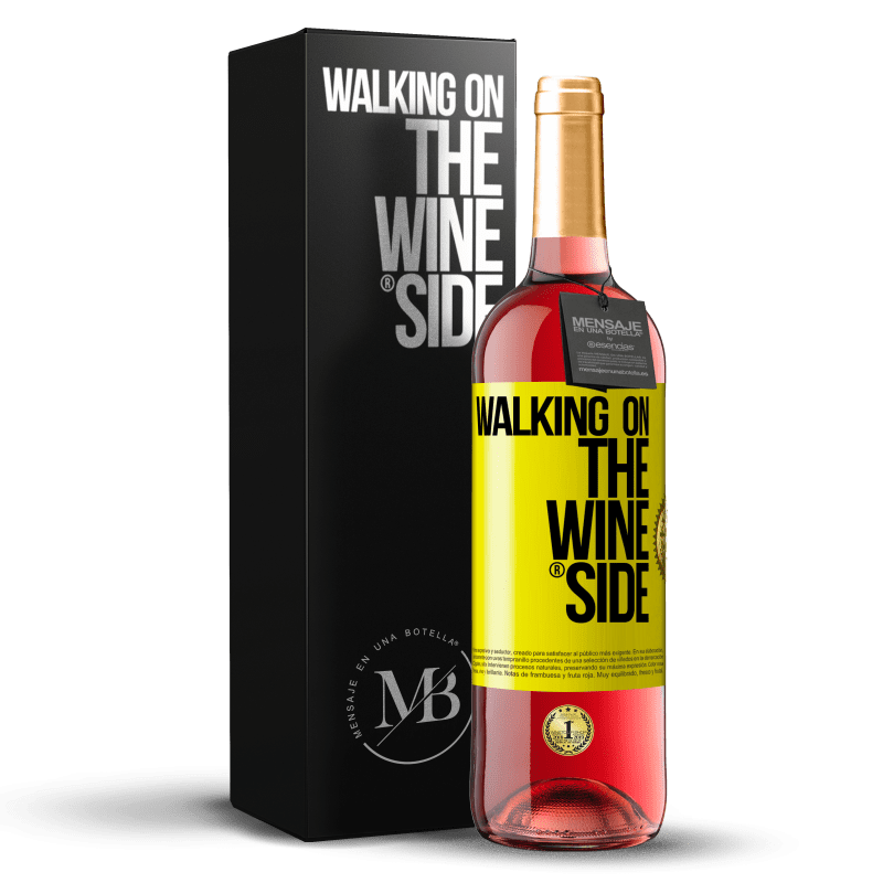 29,95 € Free Shipping | Rosé Wine ROSÉ Edition Walking on the Wine Side® Yellow Label. Customizable label Young wine Harvest 2022 Tempranillo