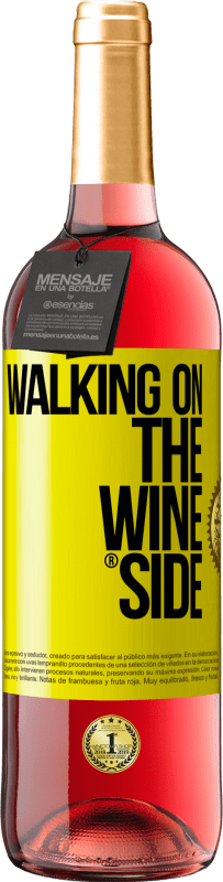 29,95 € | Vino Rosado Edición ROSÉ Walking on the Wine Side® Etiqueta Amarilla. Etiqueta personalizable Vino joven Cosecha 2025 Tempranillo