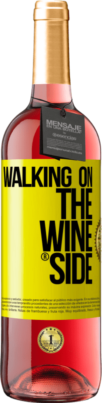 29,95 € | Vino rosato Edizione ROSÉ Walking on the Wine Side® Etichetta Gialla. Etichetta personalizzabile Vino giovane Raccogliere 2023 Tempranillo