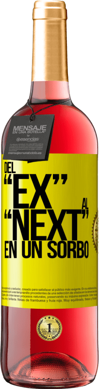 29,95 € | Rosé Wine ROSÉ Edition Del EX al NEXT en un sorbo Yellow Label. Customizable label Young wine Harvest 2024 Tempranillo