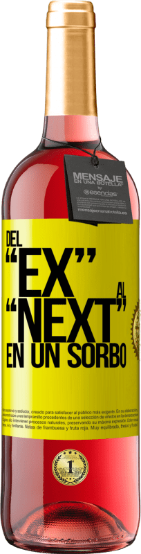 29,95 € | Roséwein ROSÉ Ausgabe Del EX al NEXT en un sorbo Gelbes Etikett. Anpassbares Etikett Junger Wein Ernte 2025 Tempranillo