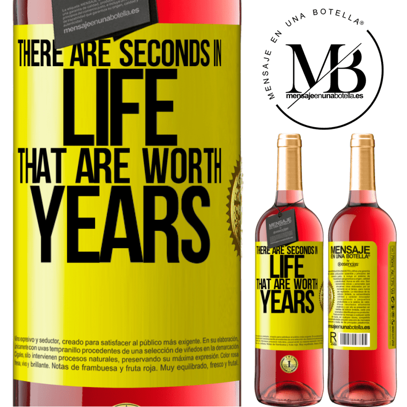 24,95 € Free Shipping | Rosé Wine ROSÉ Edition There are seconds in life that are worth years Yellow Label. Customizable label Young wine Harvest 2021 Tempranillo
