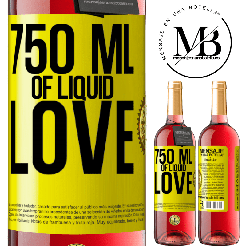 24,95 € Free Shipping | Rosé Wine ROSÉ Edition 750 ml of liquid love Yellow Label. Customizable label Young wine Harvest 2021 Tempranillo