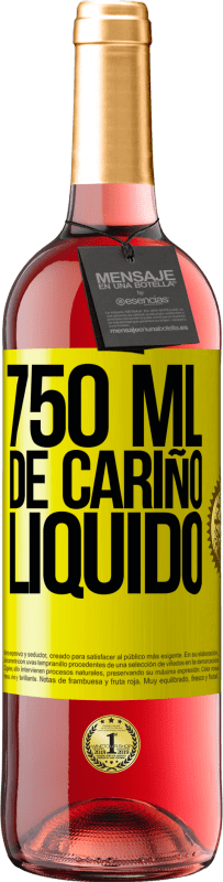 29,95 € | Vino Rosado Edición ROSÉ 750 ml. de cariño líquido Etiqueta Amarilla. Etiqueta personalizable Vino joven Cosecha 2023 Tempranillo