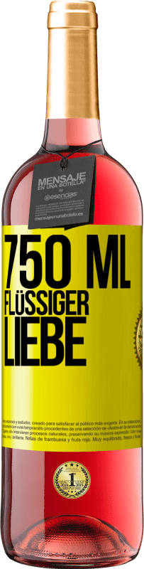 29,95 € | Roséwein ROSÉ Ausgabe 750 ml flüssiger Liebe Gelbes Etikett. Anpassbares Etikett Junger Wein Ernte 2023 Tempranillo