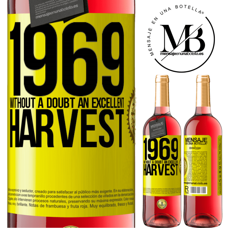 24,95 € Free Shipping | Rosé Wine ROSÉ Edition 1969. Without a doubt, an excellent harvest Yellow Label. Customizable label Young wine Harvest 2021 Tempranillo