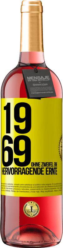 29,95 € | Roséwein ROSÉ Ausgabe 1969. Ohne Zweifel eine hervorragende Ernte Gelbes Etikett. Anpassbares Etikett Junger Wein Ernte 2023 Tempranillo