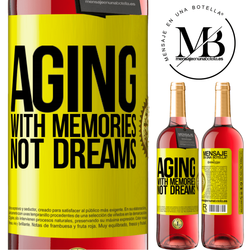 29,95 € Free Shipping | Rosé Wine ROSÉ Edition Aging with memories, not dreams Yellow Label. Customizable label Young wine Harvest 2021 Tempranillo