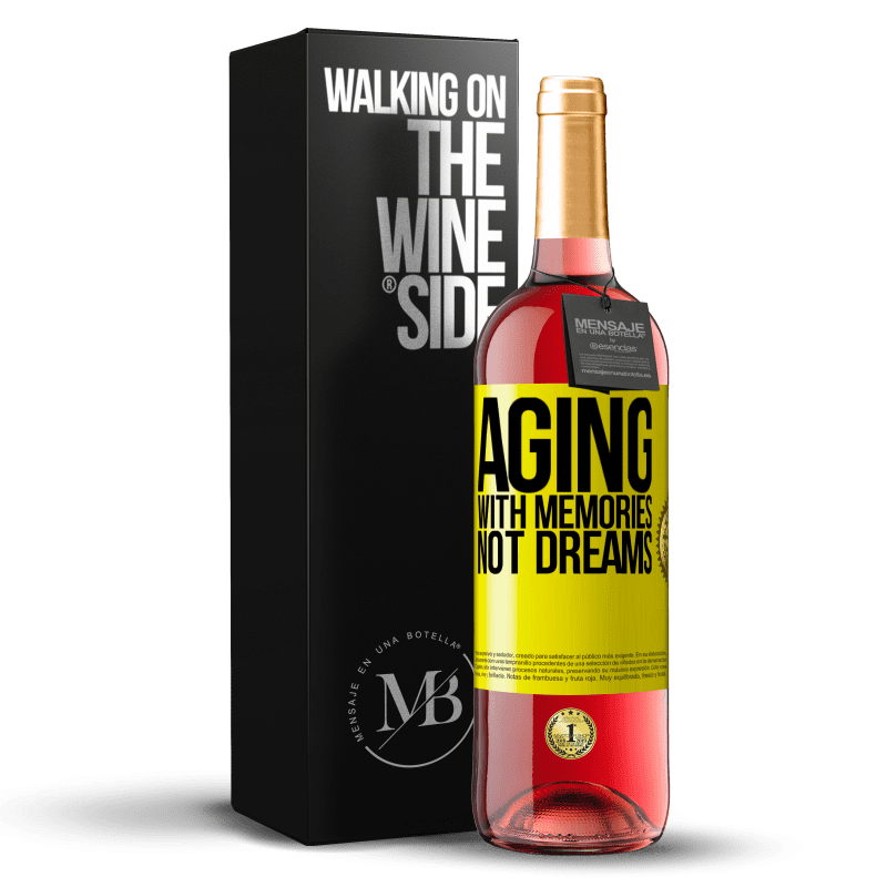 29,95 € Free Shipping | Rosé Wine ROSÉ Edition Aging with memories, not dreams Yellow Label. Customizable label Young wine Harvest 2023 Tempranillo