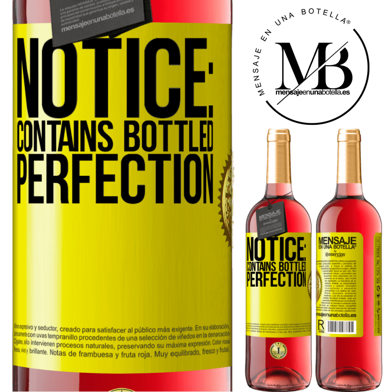 24,95 € Free Shipping | Rosé Wine ROSÉ Edition Notice: contains bottled perfection Yellow Label. Customizable label Young wine Harvest 2021 Tempranillo