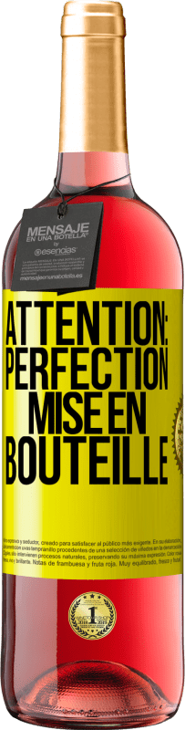 29,95 € Envoi gratuit | Vin rosé Édition ROSÉ Attention: perfection mise en bouteille Étiquette Jaune. Étiquette personnalisable Vin jeune Récolte 2025 Tempranillo