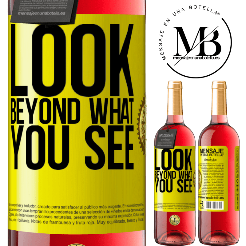 29,95 € Free Shipping | Rosé Wine ROSÉ Edition Look beyond what you see Yellow Label. Customizable label Young wine Harvest 2021 Tempranillo