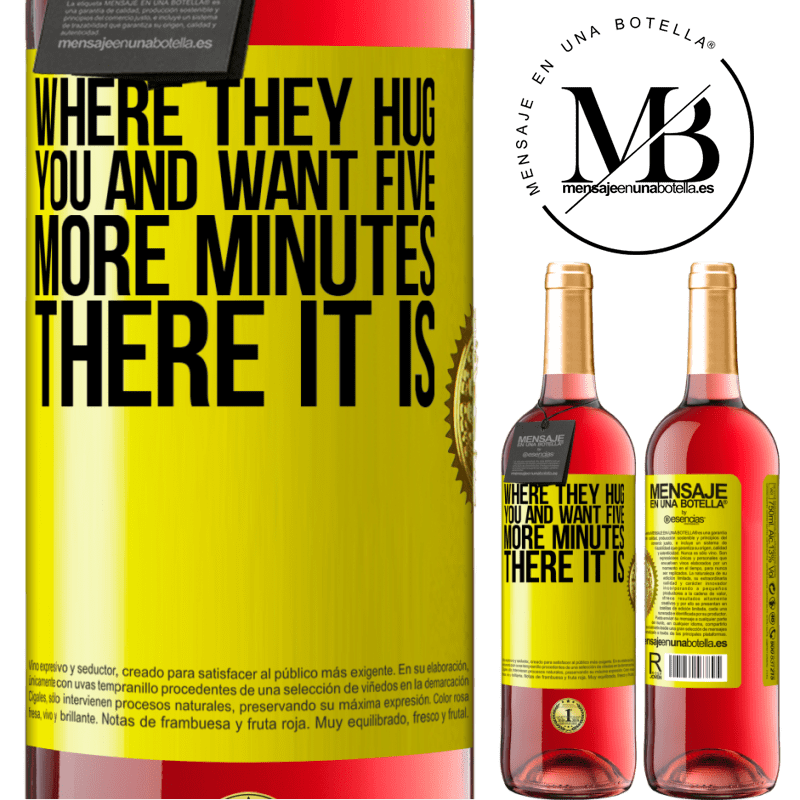 24,95 € Free Shipping | Rosé Wine ROSÉ Edition Where they hug you and want five more minutes, there it is Yellow Label. Customizable label Young wine Harvest 2021 Tempranillo