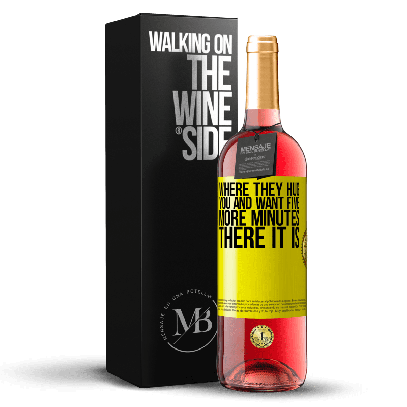 29,95 € Free Shipping | Rosé Wine ROSÉ Edition Where they hug you and want five more minutes, there it is Yellow Label. Customizable label Young wine Harvest 2022 Tempranillo