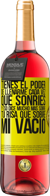 «Tienes el poder de llenarme cada vez que sonríes, y eso dice mucho más sobre tu risa que sobre mi vacío» Edición ROSÉ