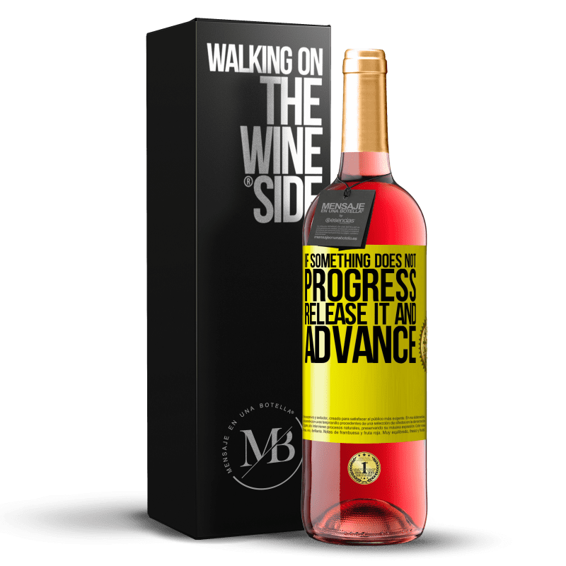 29,95 € Free Shipping | Rosé Wine ROSÉ Edition If something does not progress, release it and advance Yellow Label. Customizable label Young wine Harvest 2023 Tempranillo