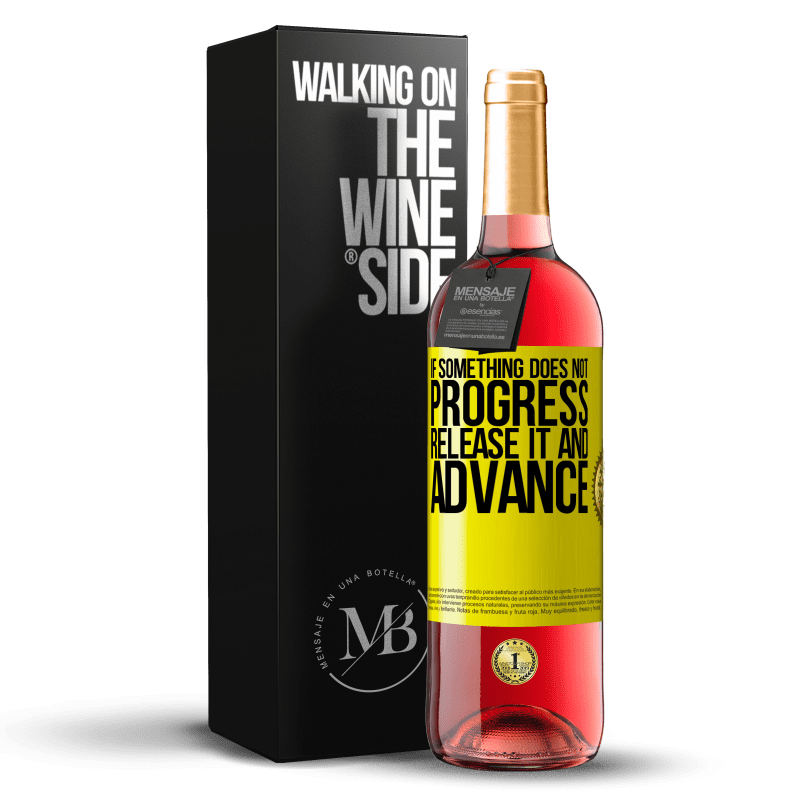 29,95 € Free Shipping | Rosé Wine ROSÉ Edition If something does not progress, release it and advance Yellow Label. Customizable label Young wine Harvest 2025 Tempranillo