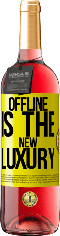 29,95 € | Rosé Wine ROSÉ Edition Offline is the new luxury Yellow Label. Customizable label Young wine Harvest 2023 Tempranillo