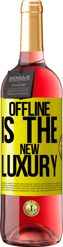 29,95 € Free Shipping | Rosé Wine ROSÉ Edition Offline is the new luxury Yellow Label. Customizable label Young wine Harvest 2024 Tempranillo