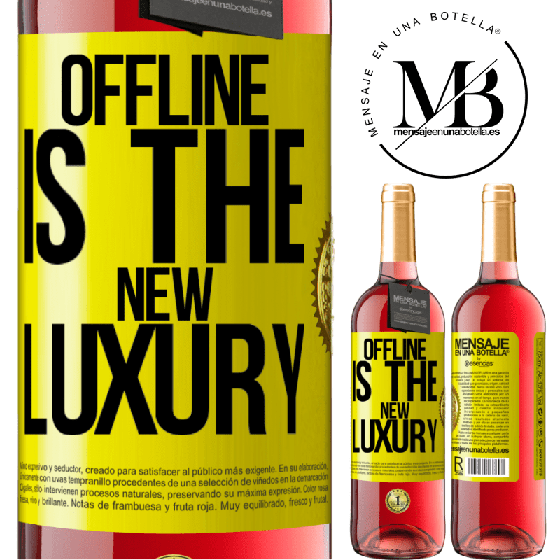 29,95 € Free Shipping | Rosé Wine ROSÉ Edition Offline is the new luxury Yellow Label. Customizable label Young wine Harvest 2021 Tempranillo